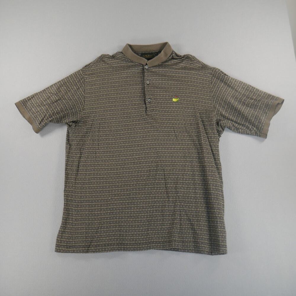 Bobby Jones Collection Mens Polo Shirt Masters Embroidered Logo Mens Size XL
